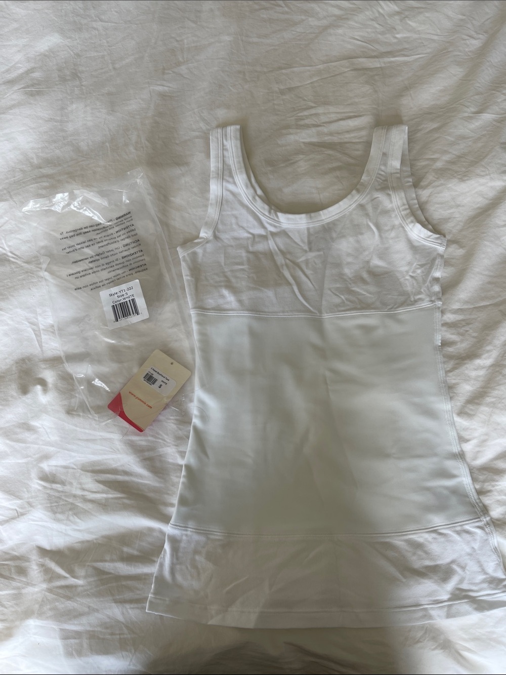 Women's White Shaping Tank Top